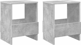 vidaXL Ράφι Περιοδικών 2 pcs Σκυρόδεμα Γκρι 35 x 30 x 45 εκ.