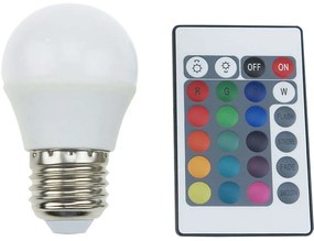 Λαμπτήρας Led Smart G45427RGBWN E27 4W RGB/3000K 300lm White Aca