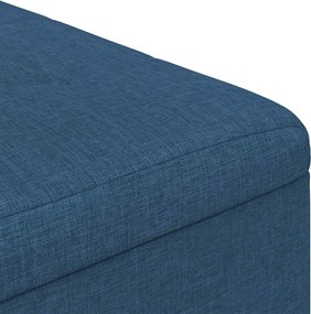 vidaXL Οθωμανό με Αποθηκευτικό Χώρο Μπλε 60 x 60 x 45 cm ύφασμα