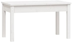 vidaXL Παγκάκι Κήπου Λευκό 80x44x45 εκ. από Μασίφ Ξύλο Πεύκου