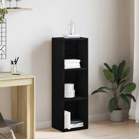 vidaXL Βιβλιοθήκη Μαύρη Δρυς 36x30x114 εκ. από Τεχνητό Ξύλο