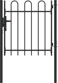 vidaXL Πύλη Φράχτη BOXTEL 103 x 150 cm Γκρι Κλειδώσιμο