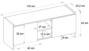 Παπουτσοθήκη Verly Megapap χρώμα λευκό 110x33,2x43εκ.