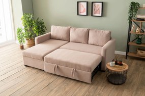 Corner Sofa-Bed Kado - Mink Mink
