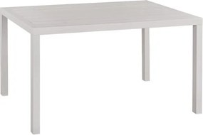 ΤΡΑΠΕΖΙ ΤΡΑΠΕΖΑΡΙΑΣ ΑΛΟΥΜΙΝΙΟΥ SAHIRA HM5571.01 ΛΕΥΚΟ 140Χ80X75,5Υεκ.