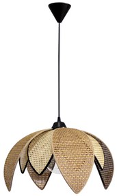 Φωτιστικό Οροφής Μονόφωτο Heronia HK/70 14-0323 Brown/Natural