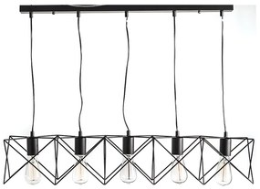 Φωτιστικό Κρεμαστο Aca KS1462P5BK ANDY Μαύρο Ματ (Black Mat)