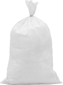 vidaXL Υφασμάτινοι σακίδες 10 τεμ. Λευκό 60 x 110 cm PP