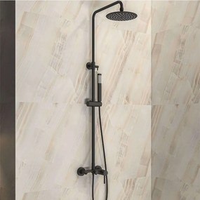 Μπαταρία Σταθερού Ντους Artemis SO551B-N Black Karag Steel,Abs