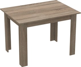 Τραπέζι Manka pakoworld σε sonoma truffle απόχρωση 110x80x77εκ