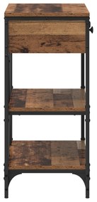 vidaXL Τραπέζι Κονσόλας Παλαιωμένο Ξύλο 75x34.5x75 εκ. Επεξεργασμένο Ξύλο