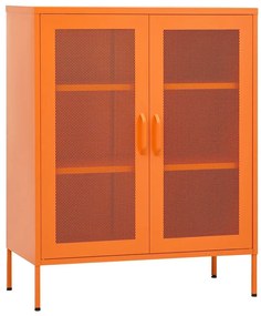 Ντουλάπι Αποθήκευσης Πορτοκαλί 80 x 35 x 101,5 εκ. Ατσάλινο - Πορτοκαλί
