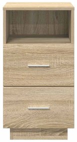 Κομοδίνα 2 τεμάχια με 2 συρτάρια Sonoma Δρυς 36x36x68 εκ. - Καφέ