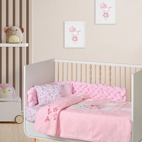 Κουβέρτα Βρεφική Relax 4917 Velour Pink Das Home Cradle 110x140cm Πολυέστερ