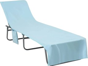 vidaXL Πετσέτες ξαπλώστρας 2 pcs Μπλε 210 x 75 cm