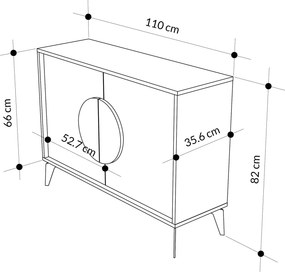 Κονσόλα Hitit DUNER 110x35.6x82