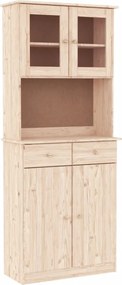 vidaXL Ντουλάπι ALTA 77 x 35 x 188 εκ. από Μασίφ Ξύλο Πεύκου