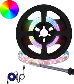 vidaXL Λωρίδα LED 12 pcs Μαύρο και Διαφανές 450 χλστ