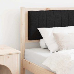 VidaXL Ταπετσαρισμένο κεφαλάρι Καφέ 80 cm Στερεά ξυλεία πεύκου