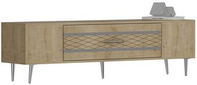 Έπιπλο Τηλεόρασης Dekolp 475OLV3003 150x35x48,2cm Oak-Silver