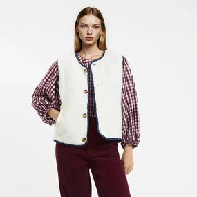 Γιλέκο διπλής όψεως από καπιτονέ ντένιμ