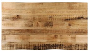 vidaXL Επιφάνεια Τραπεζιού 110x60x3,8 εκ. Live Edge Μασίφ Ξύλο Μάνγκο