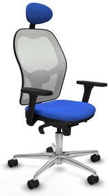 Καρέκλα γραφείου με κεφαλάρι Piqueras y Crespo 3D086N1 Μπλε