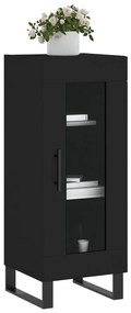 vidaXL Ντουλάπι Μαύρο 34,5 x 34 x 90 εκ. από Επεξεργασμένο Ξύλο