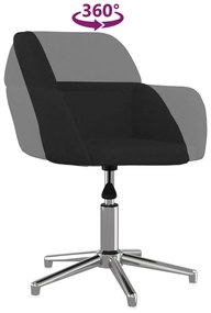 vidaXL Καρέκλα Γραφείου Περιστρεφόμενη Μαύρη Υφασμάτινη