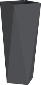 vidaXL Γλάστρα 2 pcs Ανθρακί 30 x 30 x 75 εκ Ατσάλι