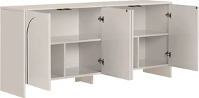 Μπουφές Aurelia Megapap χρώμα κρεμ 180x45x80εκ.