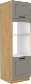Επιδαπέδιο ντουλάπι Nelor 60 DPM 210 2F-Γκρι σπέσιαλ - Φυσικό
