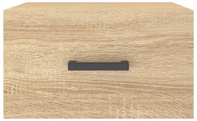 vidaXL Κομοδίνα Επιτοίχια 2 τεμ. Sonoma Δρυς 35 x 35 x 20 εκ.