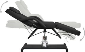 vidaXL Κρεβάτι - Πολυθρόνα Αισθητικής Μαύρο 180 x 62 x (87-112) εκ.