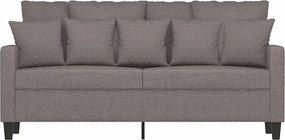 vidaXL Καναπές Διθέσιος Taupe 140 εκ. Υφασμάτινος