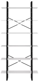 vidaXL Ραφιέρα Λευκή 100 x 30 x 210 εκ. από Μοριοσανίδα