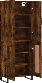 vidaXL Ντουλάπι Καπνιστή Δρυς 69,5x34x180 εκ. από Επεξεργασμένο Ξύλο