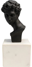 Διακοσμητικό Επιτραπέζιο Busto Ανδρικό Πρόσωπο 14x22 εκ. 14x9x22εκ - Μαύρο