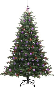 vidaXL Τεχνητό Χριστουγεννιάτικο Δέντρο με 300 LED Πράσινο 210 cm