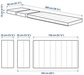 INNERLIG στρώμα με ελατήρια για επεκτεινόμενο κρεβάτι 903.393.89