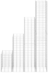 vidaXL Συρματοκιβώτια-Γλάστρες Υπ. 4τεμ 30x30x50/100/150/200εκ Σιδερ.