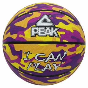 Mπάλα Μπάσκετ Peak Peak Camo Ball Κίτρινο Μωβ (Μέγεθος 5)