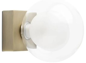 Φωτιστικό Μπάνιου - Απλίκα Perla G9 max 6W Old Gold Faro Barcelona Metal, Glass