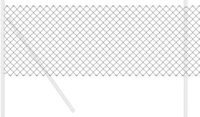 vidaXL Φράχτης αλυσίδας Γκρι 25 x 0,6 μ Ατσάλι