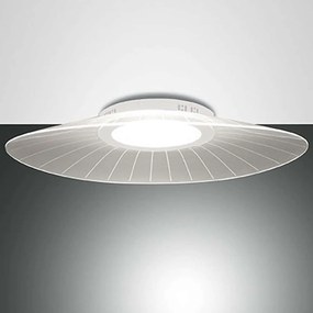 Φωτιστικό Οροφής - Πλαφονιέρα 3625-65-102 40W Led 78x55x12cm White Fabas Luce Μέταλλο, Μεθακρυλικό