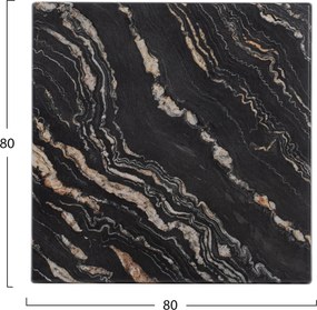 ΕΠΙΦΑΝΕΙΑ ΤΡΑΠΕΖΙΟΥ WERZALIT 80Χ80Χ3.5εκ. BLACK GOLD MARBLE HM5231.15