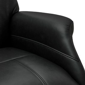 Bonanza Electric Recliner Black Full Leather