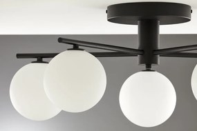 Φωτιστικό Οροφής Prato Φ66cm Μαύρο με Λευκό