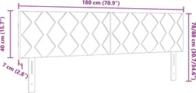 vidaXL Κεφαλάρι Μπλε 180 cm ύφασμα