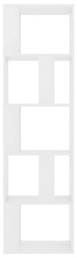 vidaXL Βιβλιοθήκη/Διαχωριστικό Χώρου Λευκό 45x24x159 εκ. Μοριοσανίδα